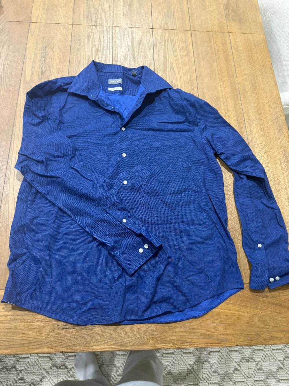 Michael Kors Dress Shirt Blue Men’s Button Up Slim Fit